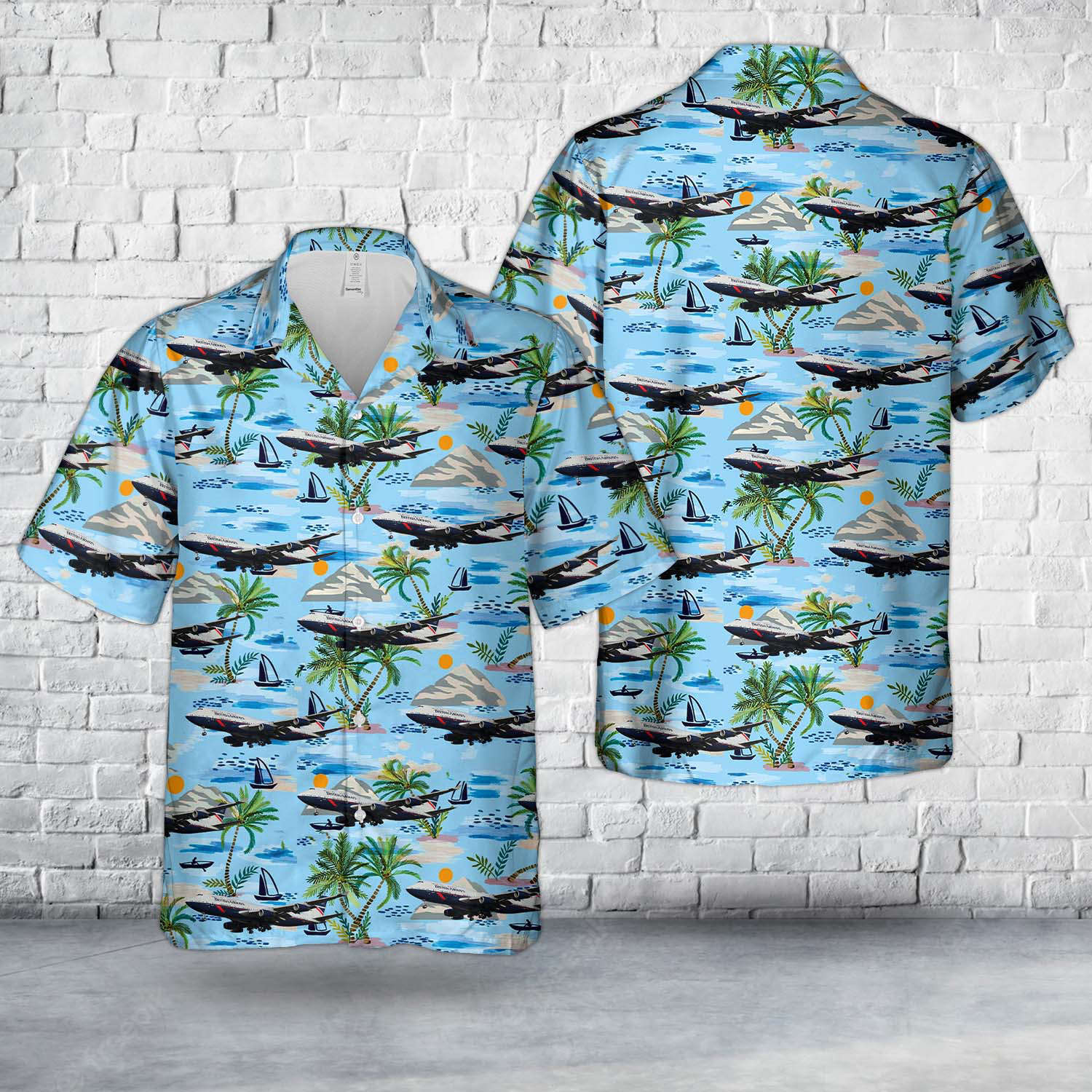 British Airways Landor Livery BA100 “City of Swansea” Boeing 747-436 G-BNLY Hawaiian Shirt Gift for Men Dad Father Gift for Men Dad Father