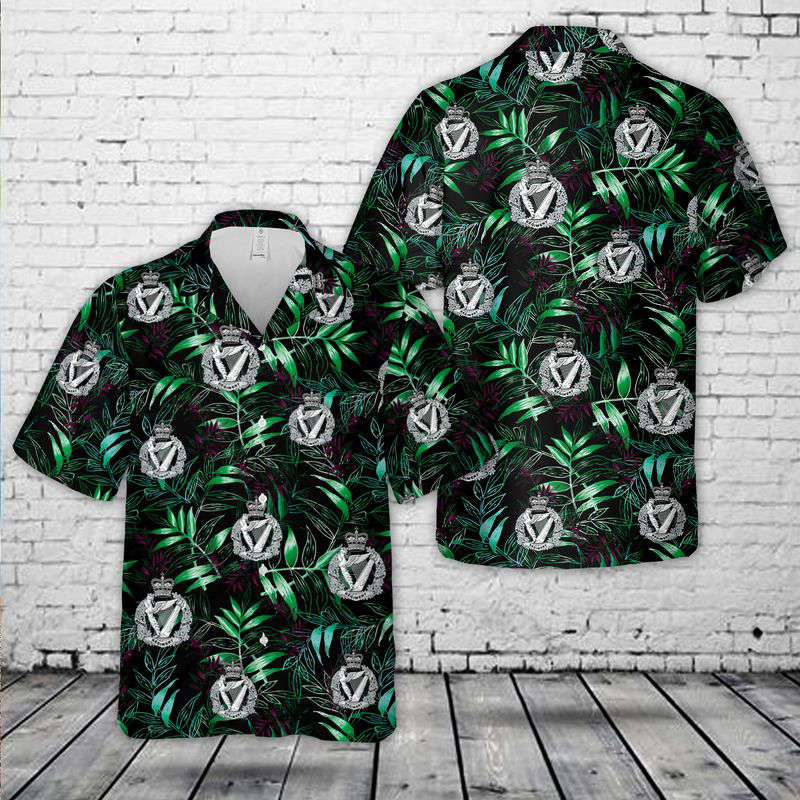 British Army Royal Irish Regiment Hawaiian Shirt Gift for Men Dad Father Gift for Men Dad Father
