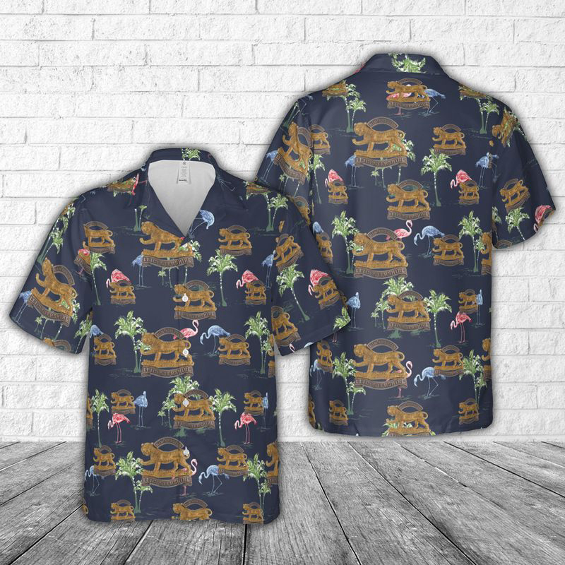 British Army The Royal Leicestershire Regiment Hawaiian Shirt Gift for Men Dad Father Gift for Men Dad Father