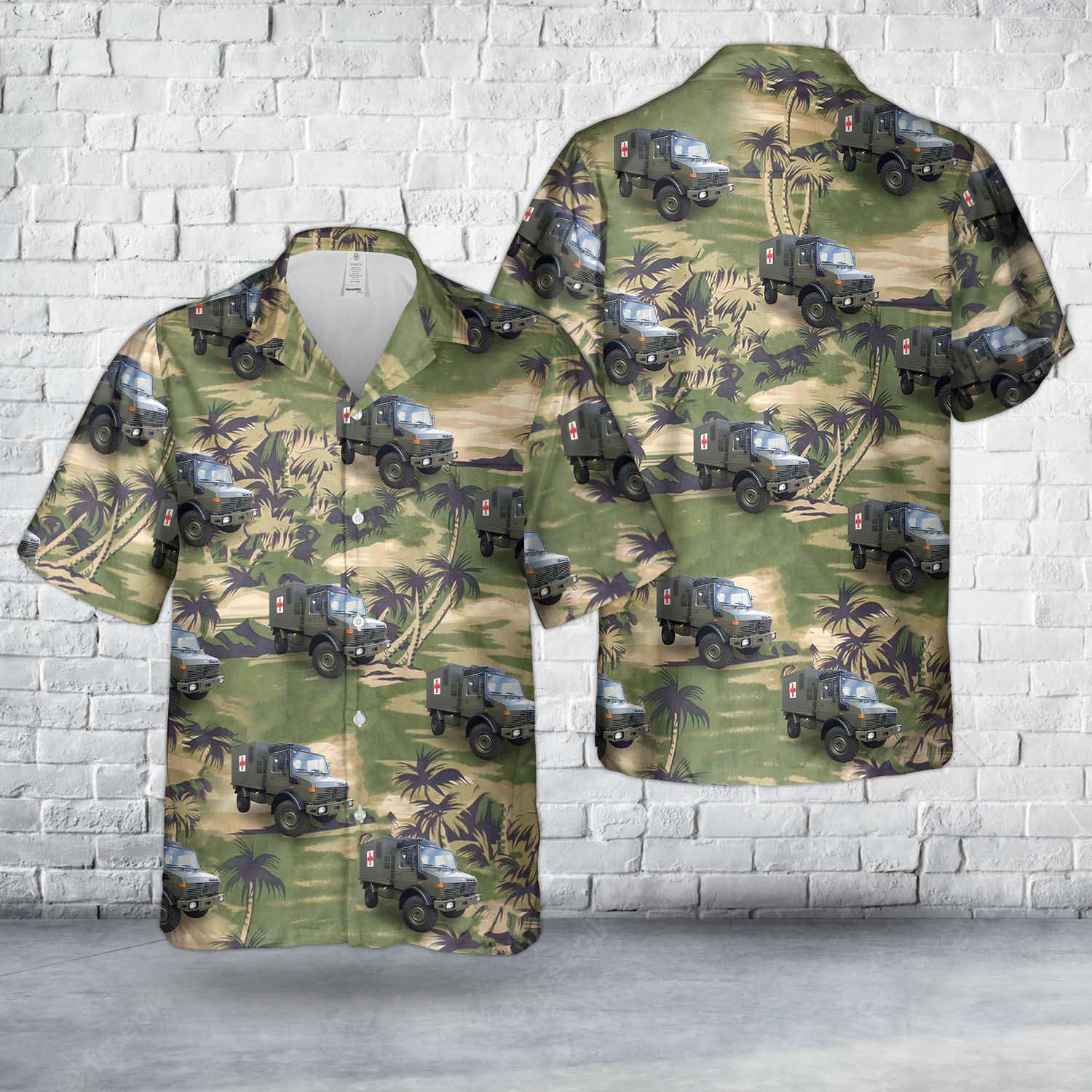 British Army Unimog Hawaiian Shirt Gift for Men Dad Father Gift for Men Dad Father