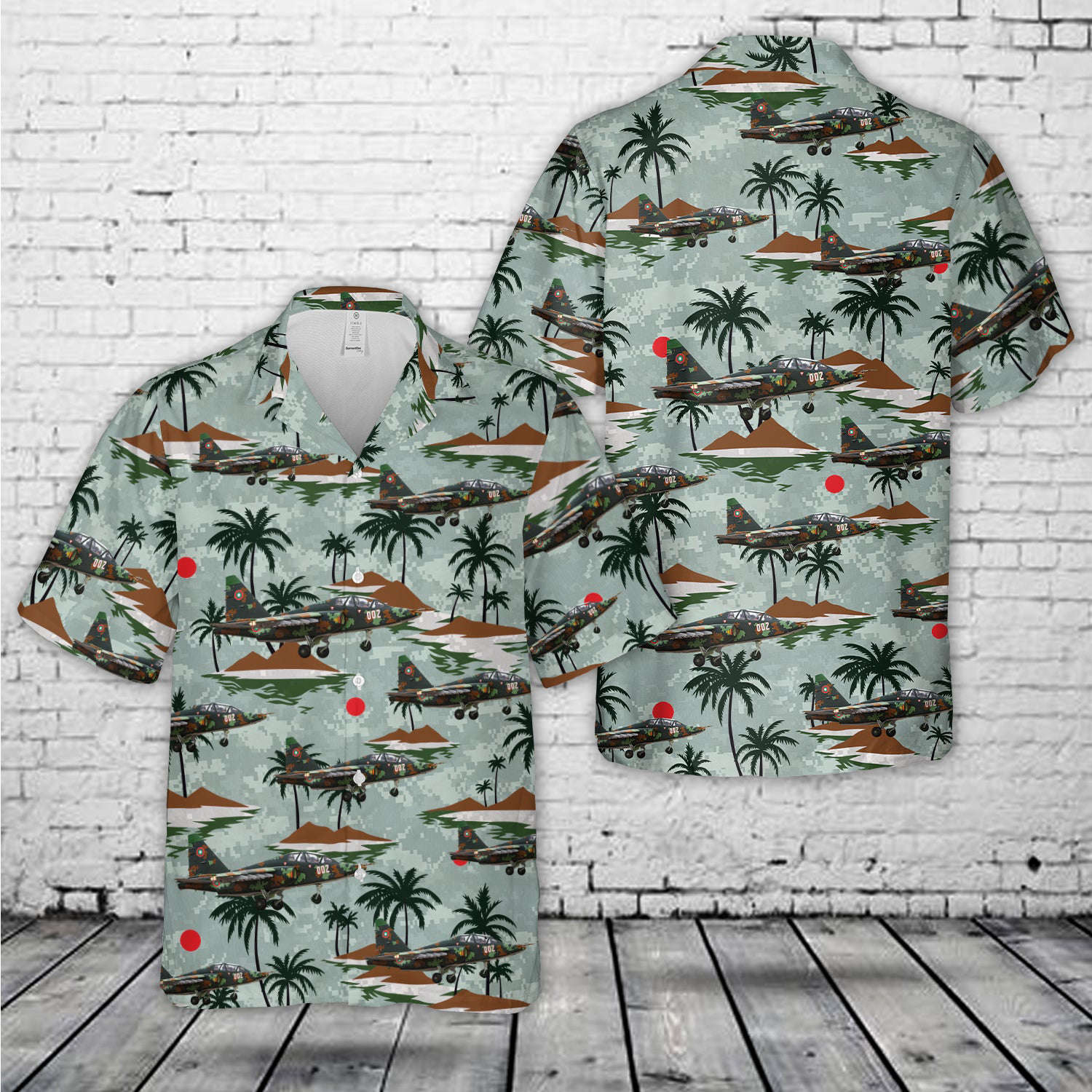 Bulgarian Air Force Sukhoi Su-25UB Frogfoot Hawaiian Shirt Gift for Men Dad Father Gift for Men Dad Father