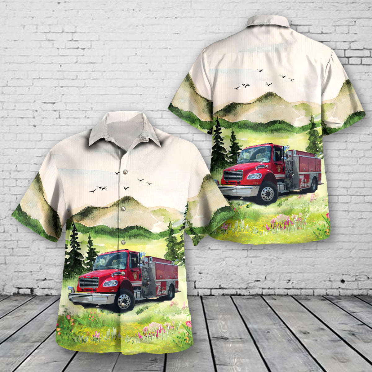 Bulls Gap, Tennessee, Bulls Gap Fire Department Hawaiian Shirt Gift for Men Dad Father Gift for Men Dad Father