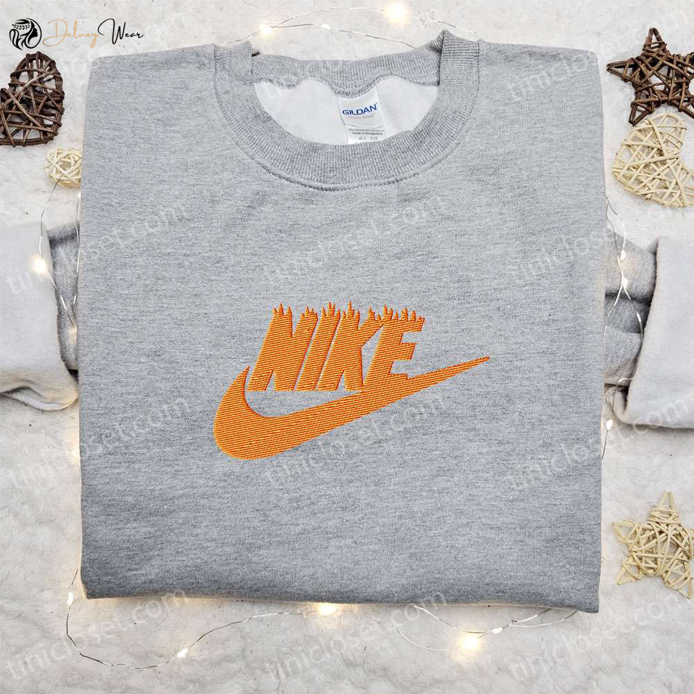Nike Inspired Burn Classic Embroidered Shirt: Best Birthday Gifts
