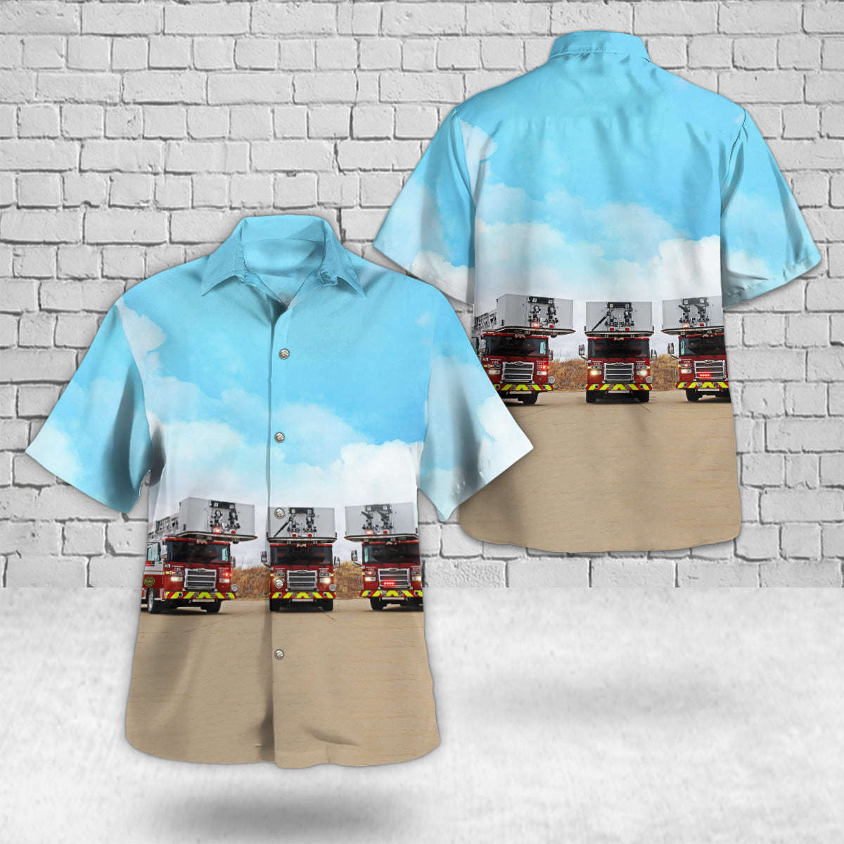 Calgary, Alberta, Calgary Fire Department Hawaiian Shirt Gift for Men Dad Father Gift for Men Dad Father