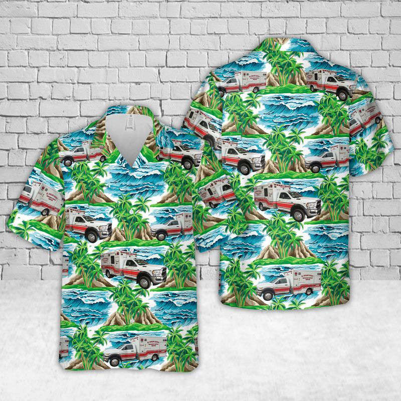 California El Dorado County EMS Hawaiian Shirt Gift for Men Dad Father Gift for Men Dad Father