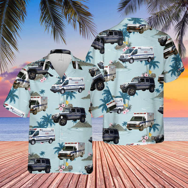 California Morongo Bacasin EMS Hawaiian Shirt Gift for Men Dad Father Gift for Men Dad Father