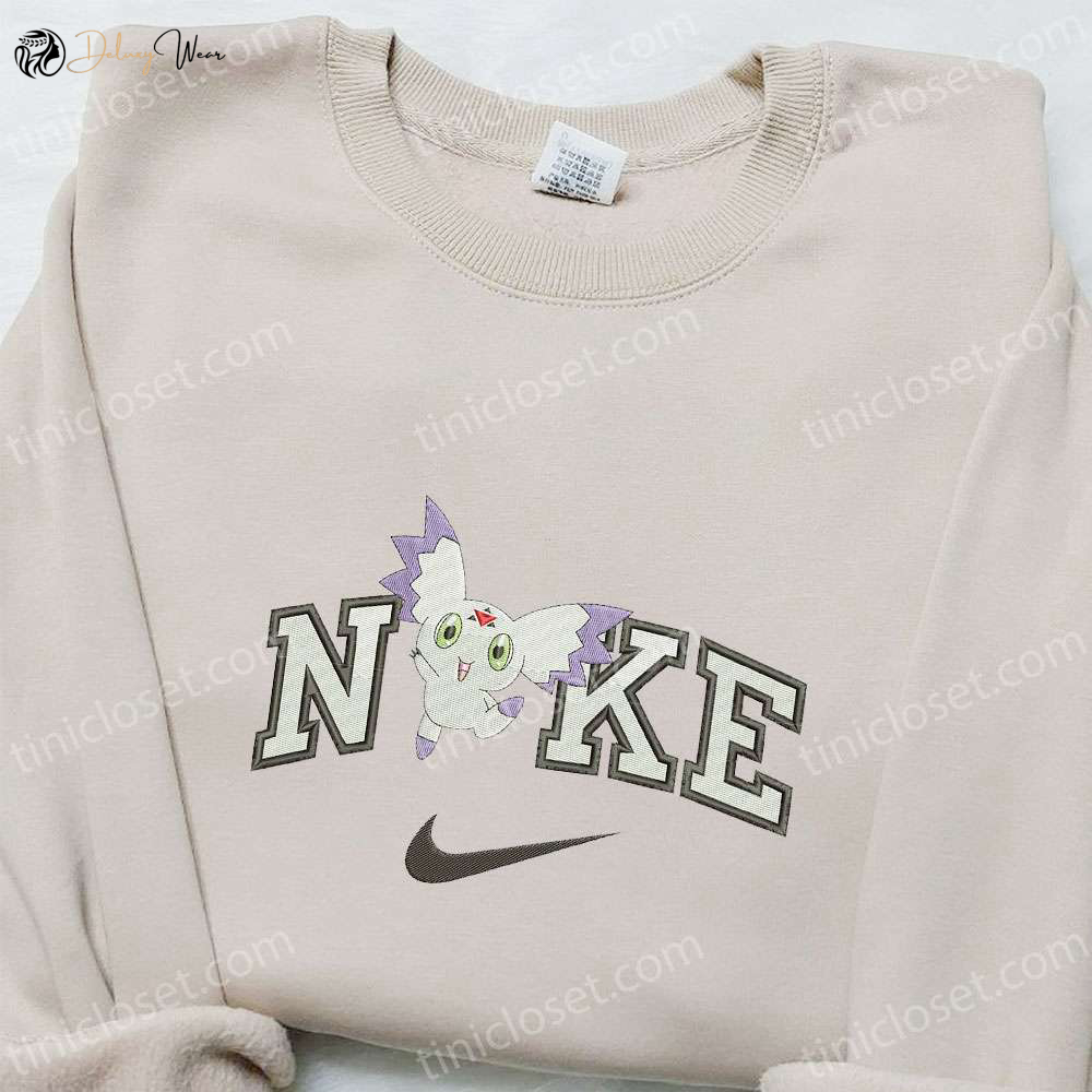Calumon x Nike Anime Embroidered Shirt Digimon & Nike Inspired Design