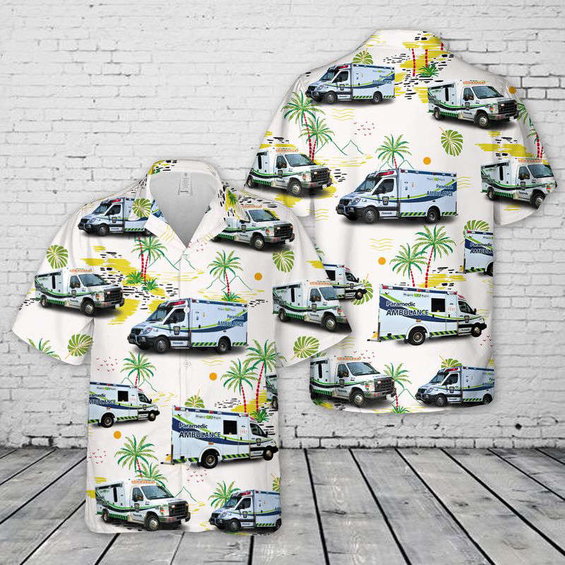 Canada Niagara EMS Hawaiian Shirt Gift for Men Dad Father Gift for Men Dad Father