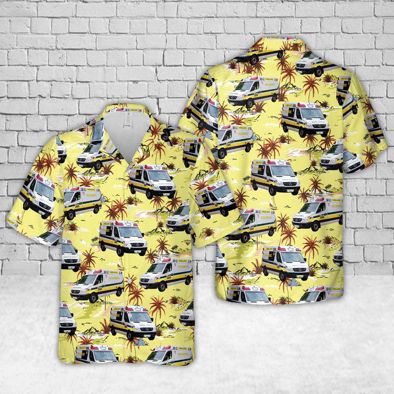 Canada Prince Edward Island EMS Hawaiian Shirt Gift for Men Dad Father Gift for Men Dad Father