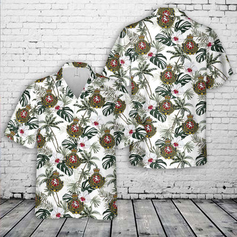 Canadian Army Governor General’s Horse Guards Hawaiian Shirt Gift for Men Dad Father Gift for Men Dad Father
