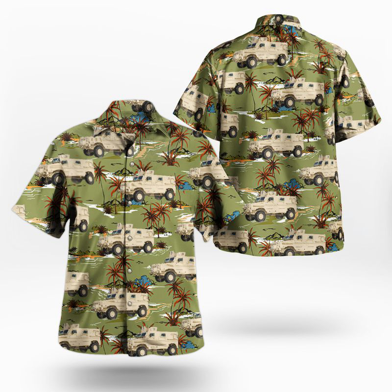 Canadian Army Humvee Hawaiian Shirt Gift for Men Dad Father Gift for Men Dad Father