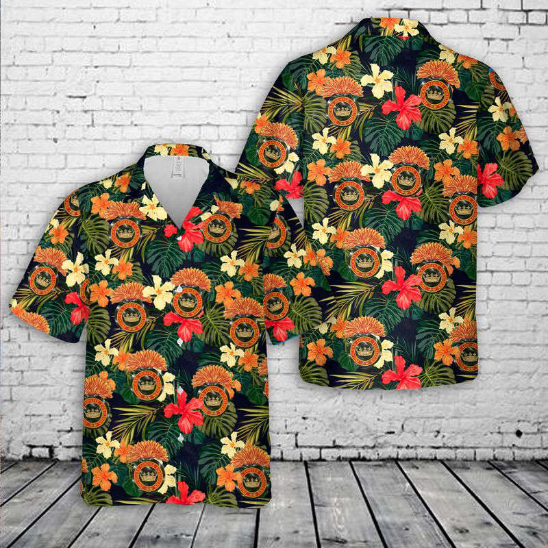 Canadian Army Princess Louise Fusiliers Hawaiian Shirt Gift for Men Dad Father Gift for Men Dad Father