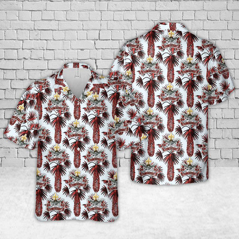 Canadian Army Regiment de la Chaudiere Hawaiian Shirt Gift for Men Dad Father Gift for Men Dad Father