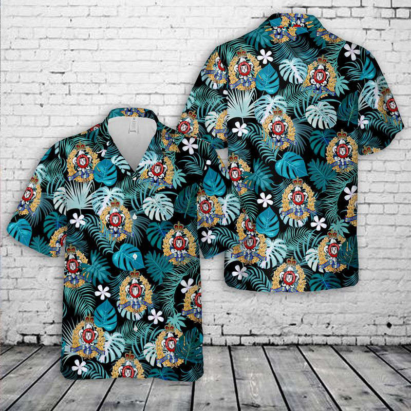 Canadian Army Régiment de Maisonneuve Hawaiian Shirt Gift for Men Dad Father Gift for Men Dad Father