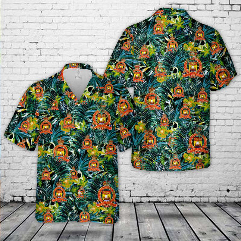 Canadian Army Royal New Brunswick Regiment Hawaiian Shirt Gift for Men Dad Father Gift for Men Dad Father