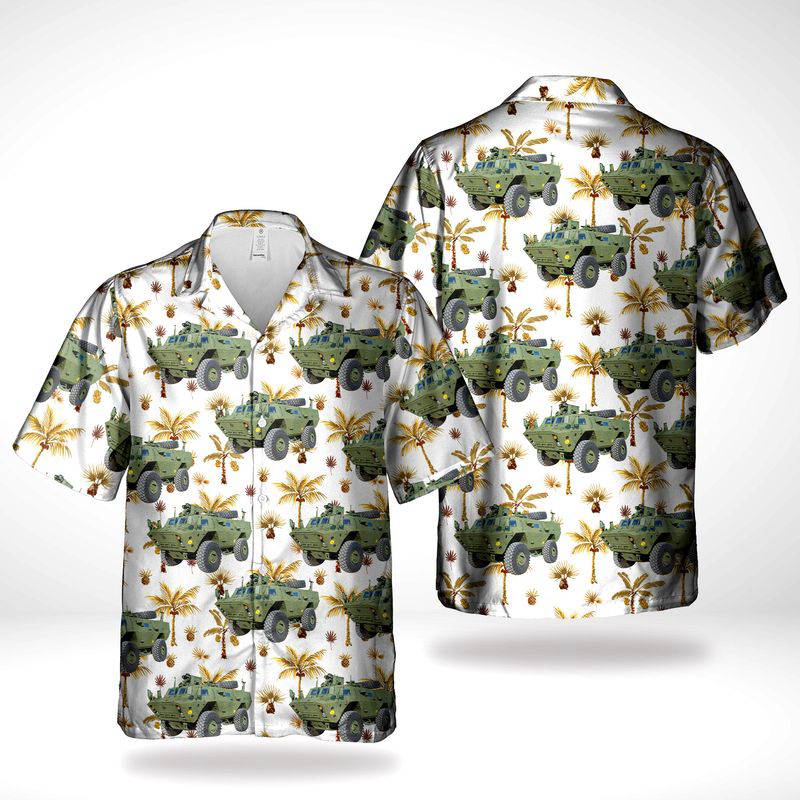 Canadian Army TAPV Tactical Armoured Patrol Vehicle Hawaiian Shirt Gift for Men Dad Father Gift for Men Dad Father