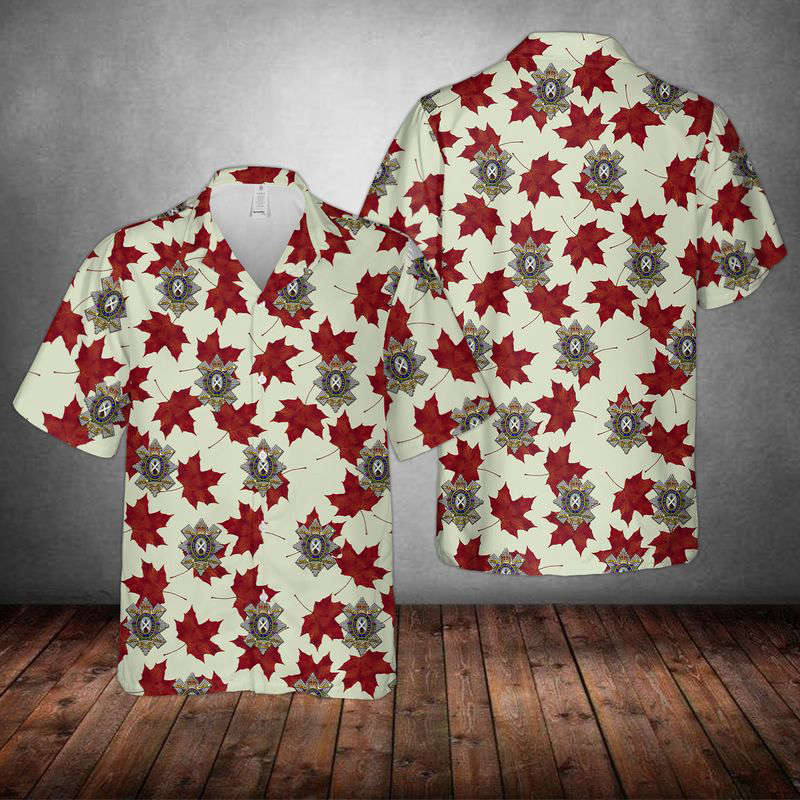 Canadian Army, The Black Watch (Royal Highland Regiment) of Canada Hawaiian Shirt Gift for Men Dad Father Gift for Men Dad Father