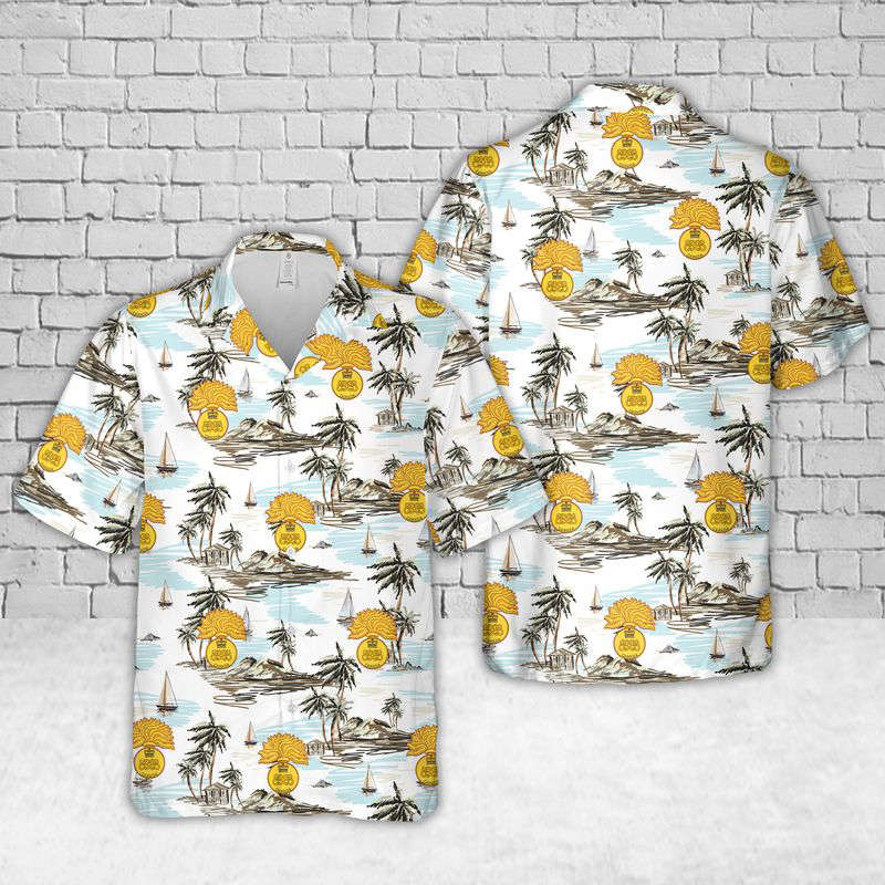 Canadian Army, The Canadian Grenadier Guards (CGG) Hawaiian Shirt Gift for Men Dad Father Gift for Men Dad Father
