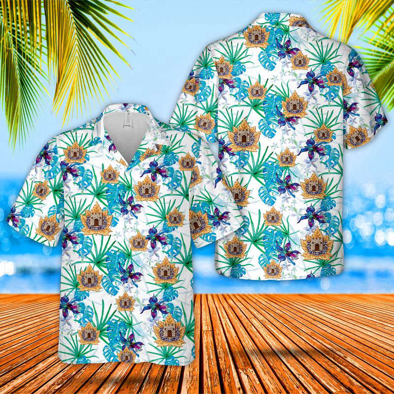 Canadian Army, The Fort Garry Horse Hawaiian Shirt Gift for Men Dad Father Gift for Men Dad Father