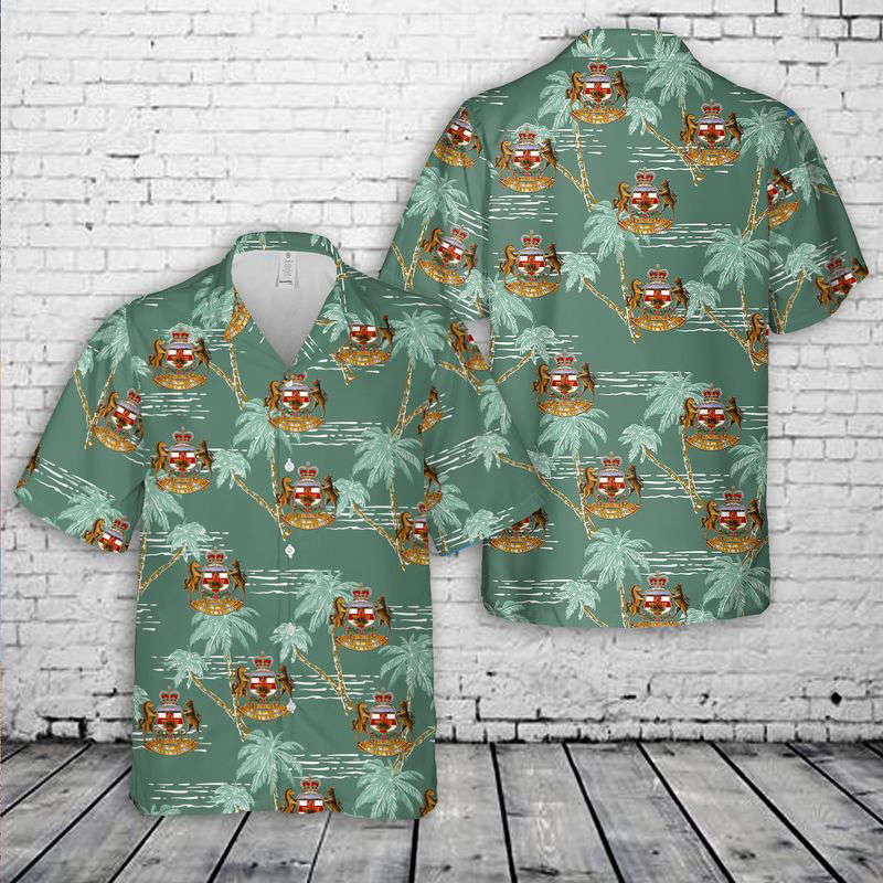 Canadian Army The King’s Own Calgary Regiment (RCAC) Hawaiian Shirt Gift for Men Dad Father Gift for Men Dad Father