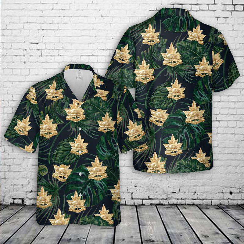 Canadian Army, The Oxford Rifles Hawaiian Shirt Gift for Men Dad Father Gift for Men Dad Father