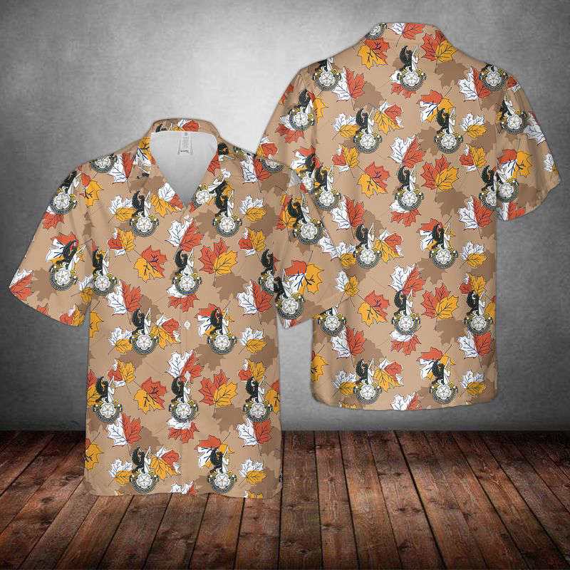 Canadian Army, The Royal Canadian Hussars (Montreal) Hawaiian Shirt Gift for Men Dad Father Gift for Men Dad Father