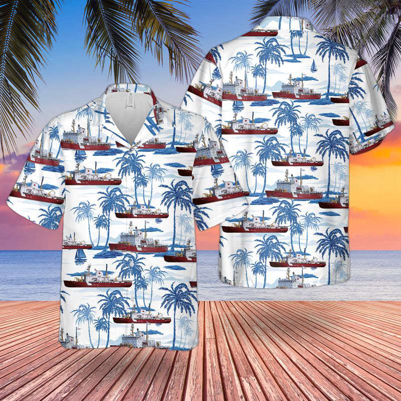 Canadian Coast Guard Pierre Radisson class Arctic Class 3 Medium Icebreaker Hawaiian Shirt Gift for Men Dad Father Gift for Men Dad Father