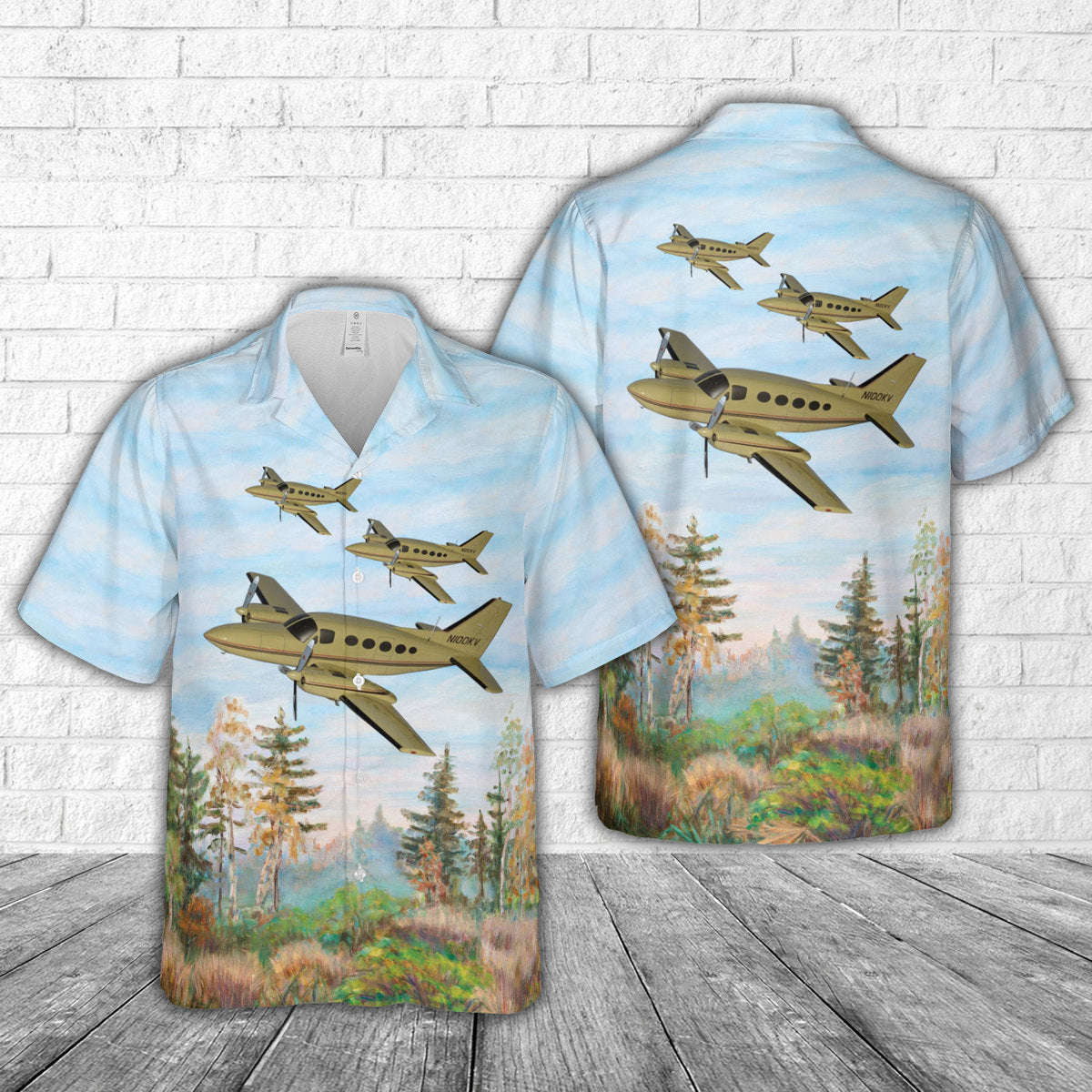 Cessna 414 Chancellor general aviation airplane Hawaiian Shirt Gift for Men Dad Father Gift for Men Dad Father
