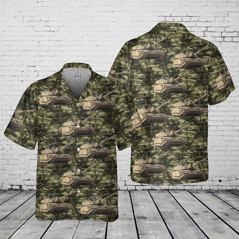 Challenger 2 – British Army MBT Pocket Hawaiian Shirt Gift for Men Dad Father Gift for Men Dad Father