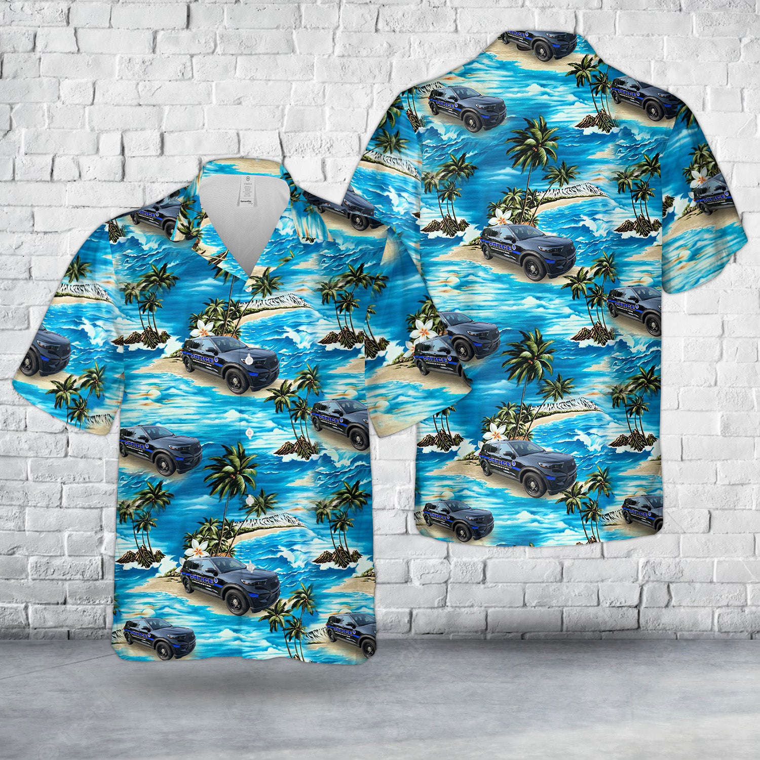 Charleston, South Carolina, City of Charleston Police Department Hawaiian Shirt Gift for Men Dad Father Gift for Men Dad Father