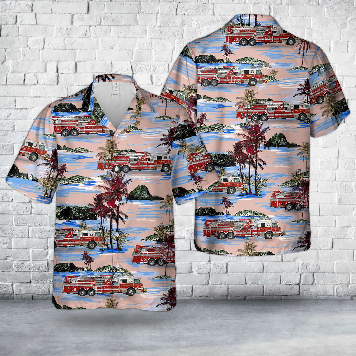 Chesapeake, Virginia, City of Chesapeake Fire Department Hawaiian Shirt Gift for Men Dad Father Gift for Men Dad Father