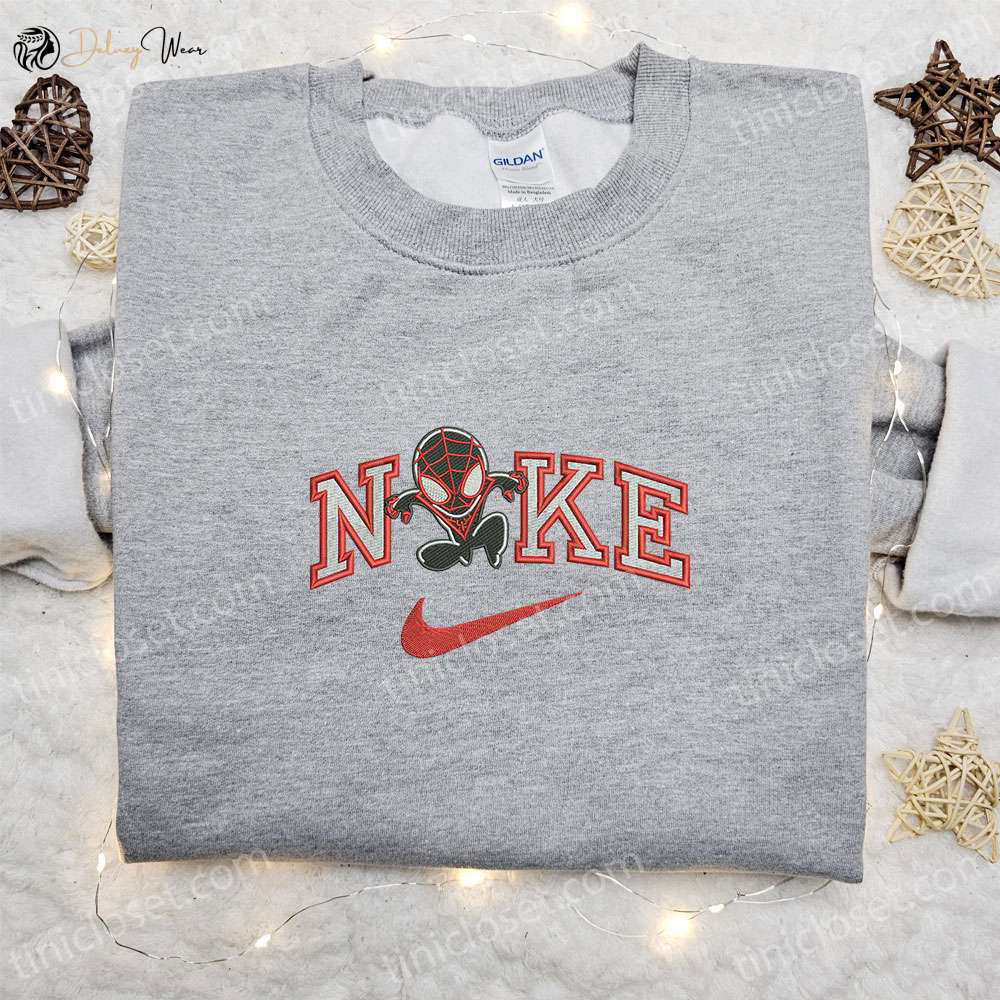 Chibi Spider-Man Venom x Swoosh Movie Embroidered Sweatshirt Marvel Shirt Best Gift for Family