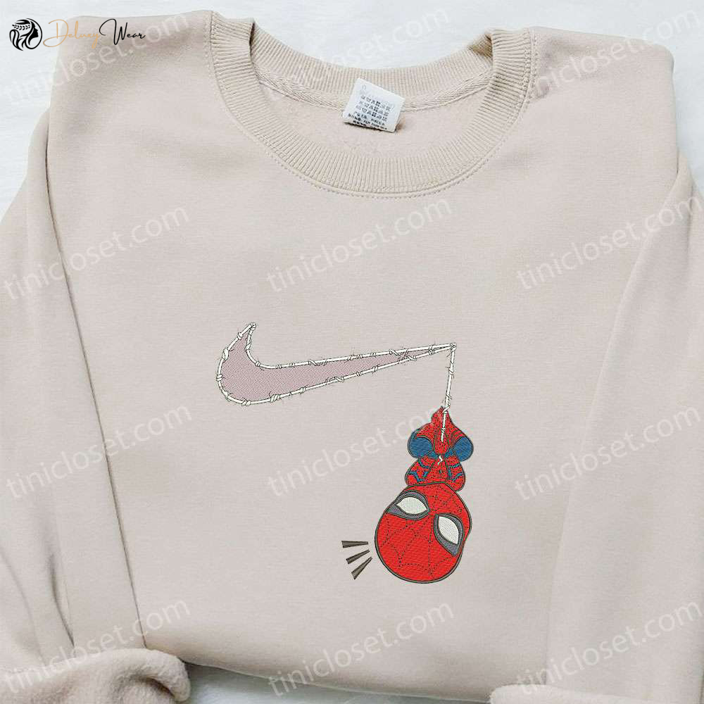 Chibi Spider-Man x Swoosh Movie Hoodie: Marvel Cinematic Universe s Best Gift for Family