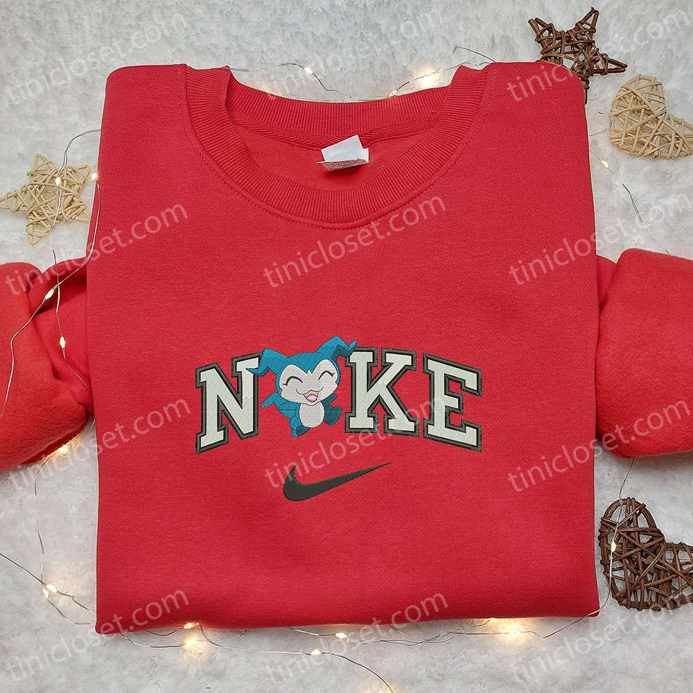 Chibimon x Nike Anime Embroidered Sweatshirt – Digimon & Nike Inspired Shirt