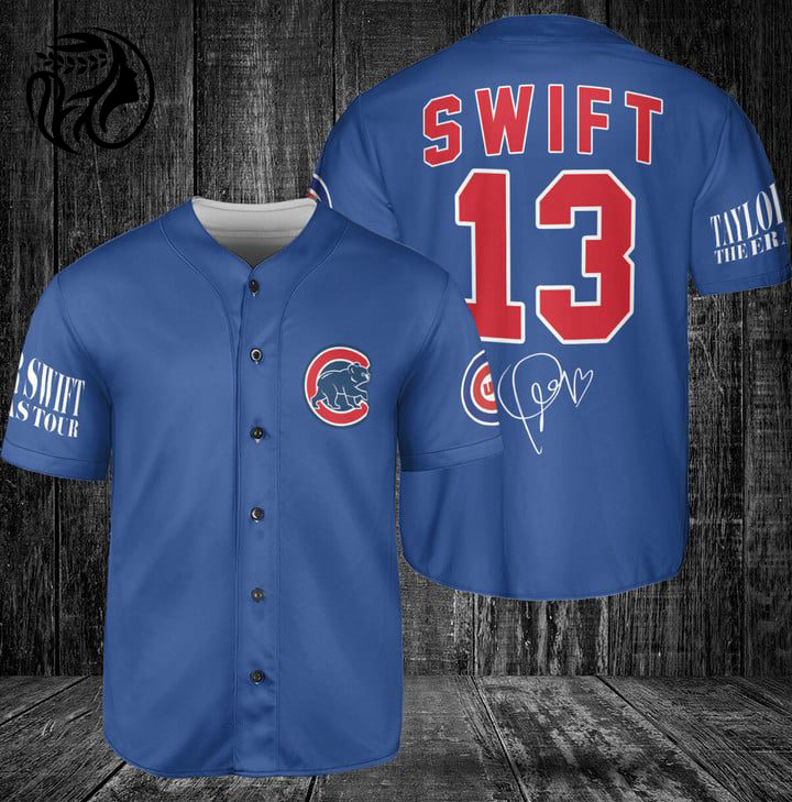 Chicago Cubs Taylor Swift Fan Baseball Jersey Gift for Men Dad Chicago Cubs Taylor Swift Fan Baseball Jersey Gift for Men Dad