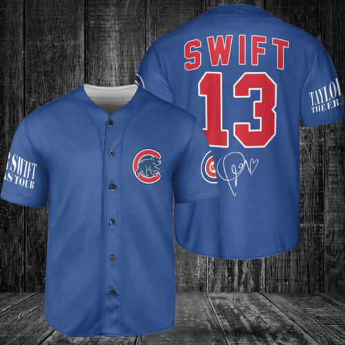 Chicago Cubs Taylor Swift Fan Baseball Jersey Gift for Men Dad