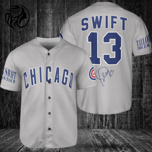 Chicago Cubs Taylor Swift Fan Baseball Jersey Gift for Men Dad