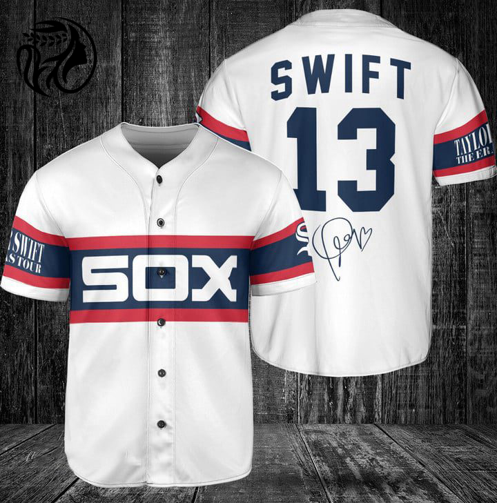 Chicago White Sox Taylor Swift Fan Baseball Jersey Gift for Men Dad Chicago White Sox Taylor Swift Fan Baseball Jersey Gift for Men Dad