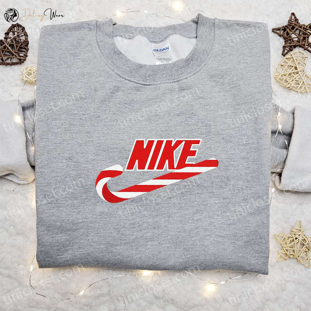 Christmas Candy x Nike Embroidered Sweatshirt & Shirt: Unique Christmas Gift Ideas