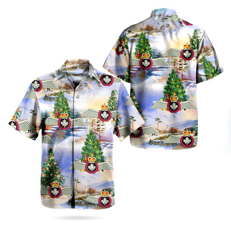 Christmas RCAF Pilot Wings Hawaiian Shirt Gift for Men Dad Father Gift for Men Dad Father