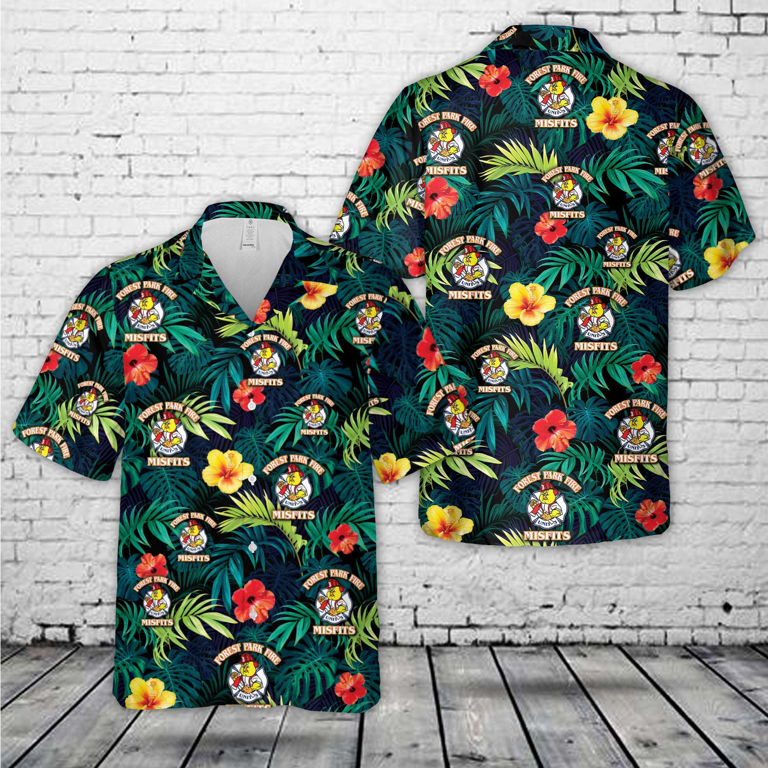 Cincinnati, Ohio, Forest Park Fire Department Misfits Hawaiian Shirt Gift for Men Dad Father Gift for Men Dad Father