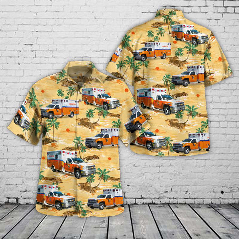Colonie Albany County New York Colonie EMS Hawaiian Shirt Gift for Men Dad Father Gift for Men Dad Father