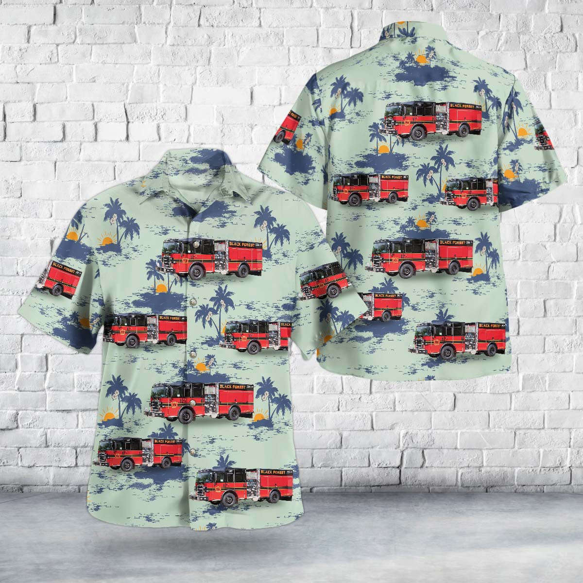 Colorado Springs, Colorado, Black Forest Fire District Hawaiian Shirt Gift for Men Dad Father Gift for Men Dad Father