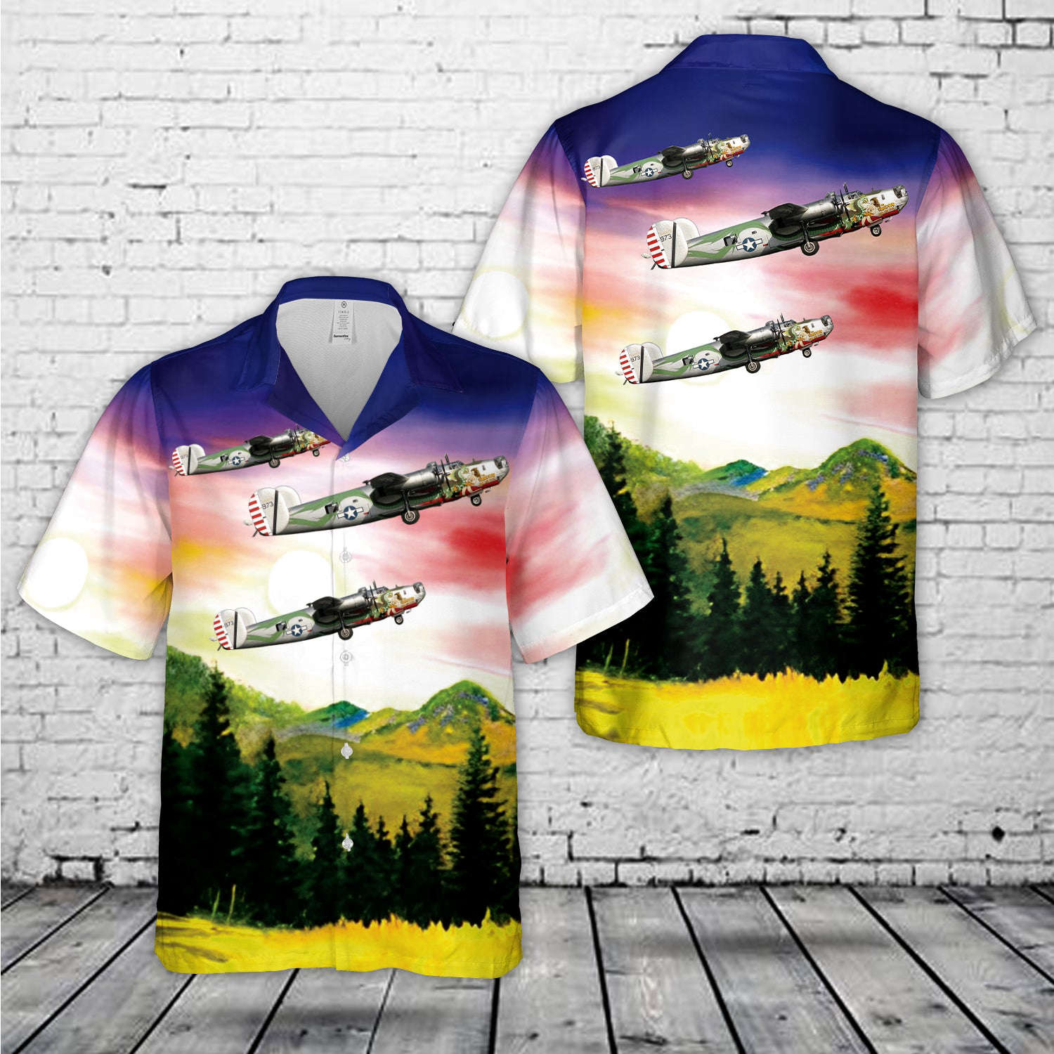 Consolidated B-24 Liberator The Dragon and His Tail Hawaiian Shirt Gift for Men Dad Father Gift for Men Dad Father