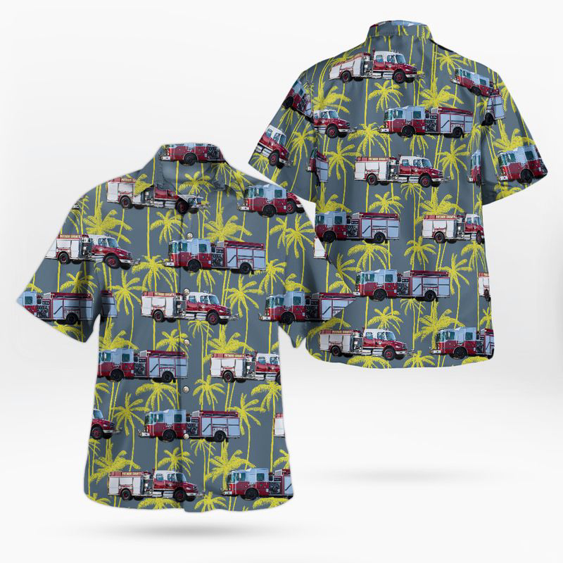 Crescent City Volunteer Fire Department (Florida) Hawaiian Shirt Gift for Men Dad Father Gift for Men Dad Father