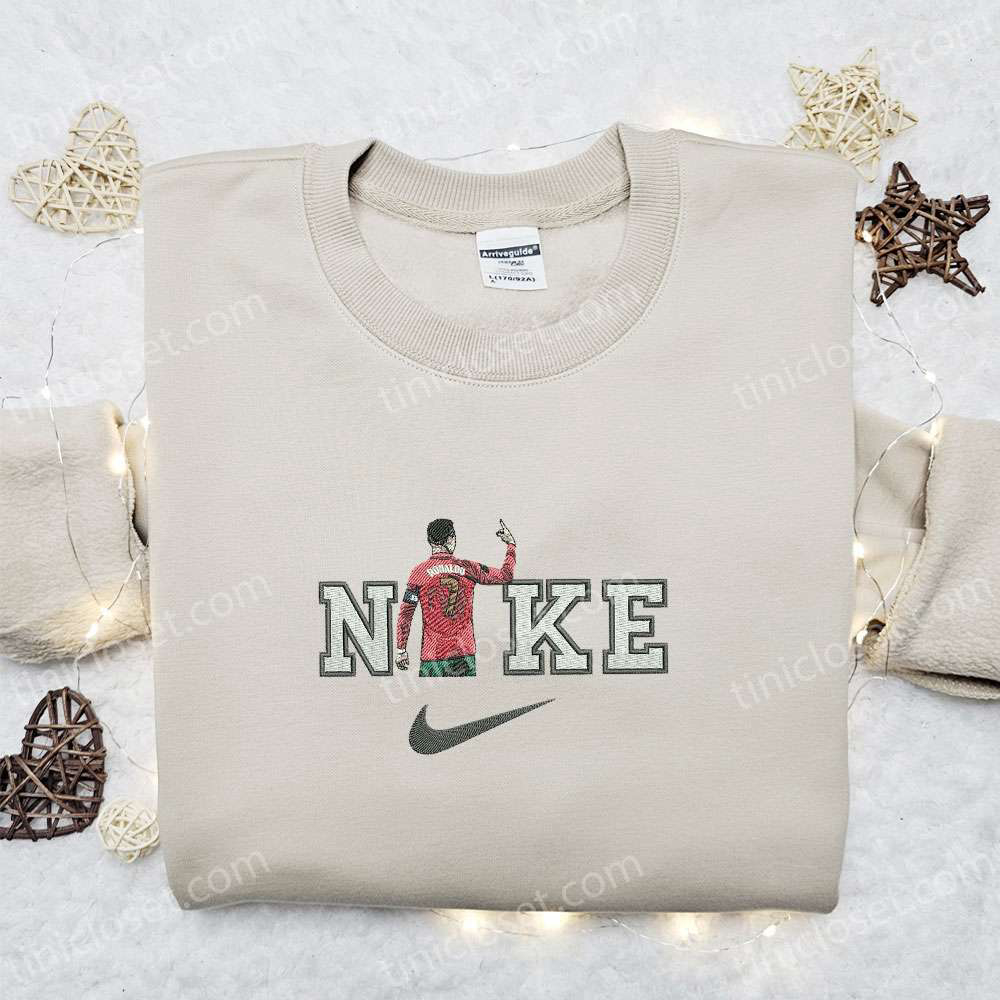 Cristiano Ronaldo x Nike Embroidered Sweatshirt: Celebrity Shirt Perfect Family Gift