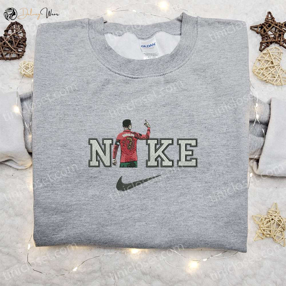 Cristiano Ronaldo x Nike Embroidered Sweatshirt: Celebrity Shirt Perfect Family Gift