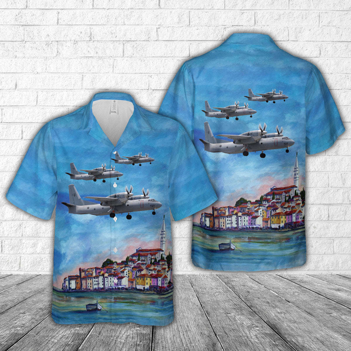 Croatian Air Force Antonov An-32B Hawaiian Shirt Gift for Men Dad Father Gift for Men Dad Father