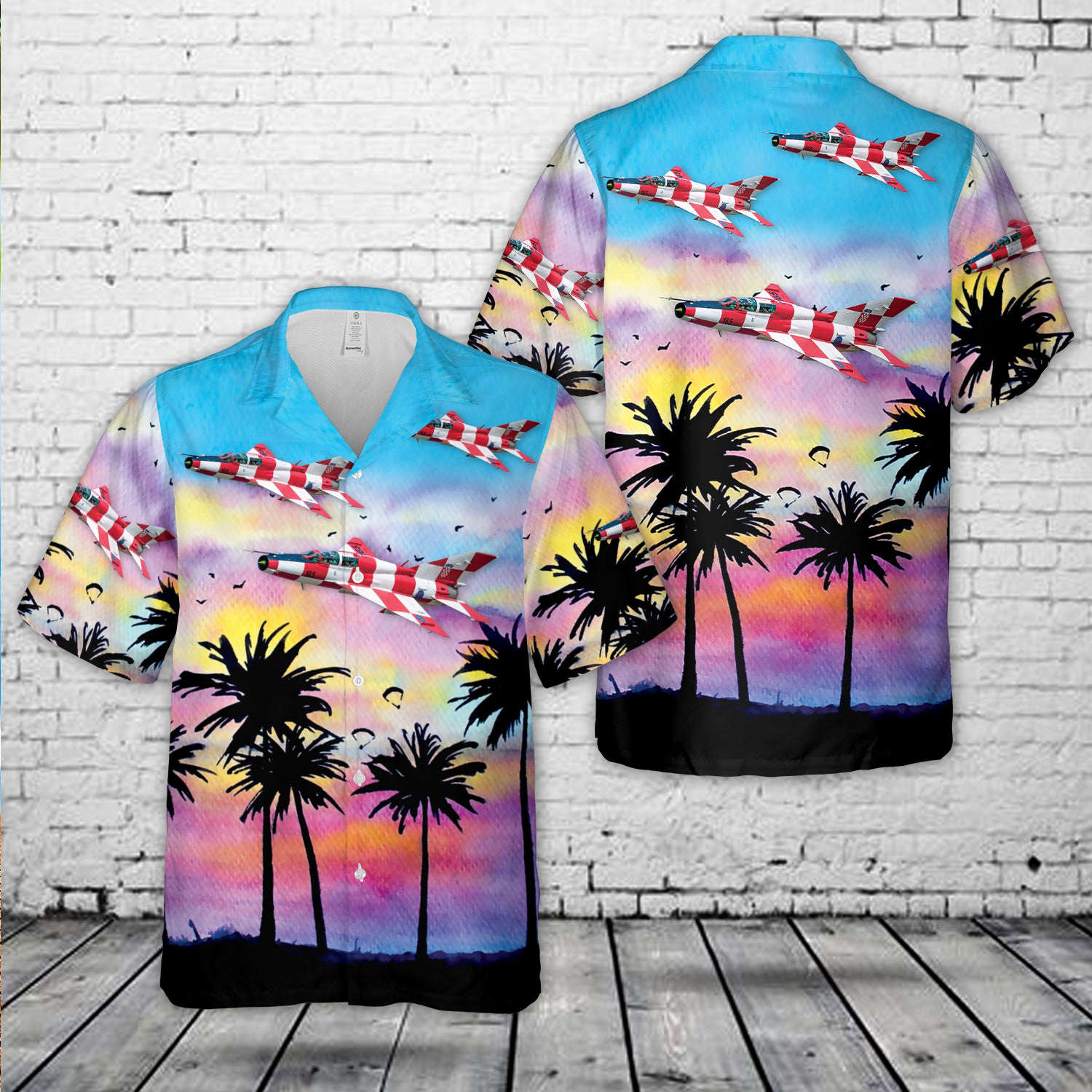 Croatian Air Force MiG-21 Hawaiian Shirt Gift for Men Dad Father Gift for Men Dad Father