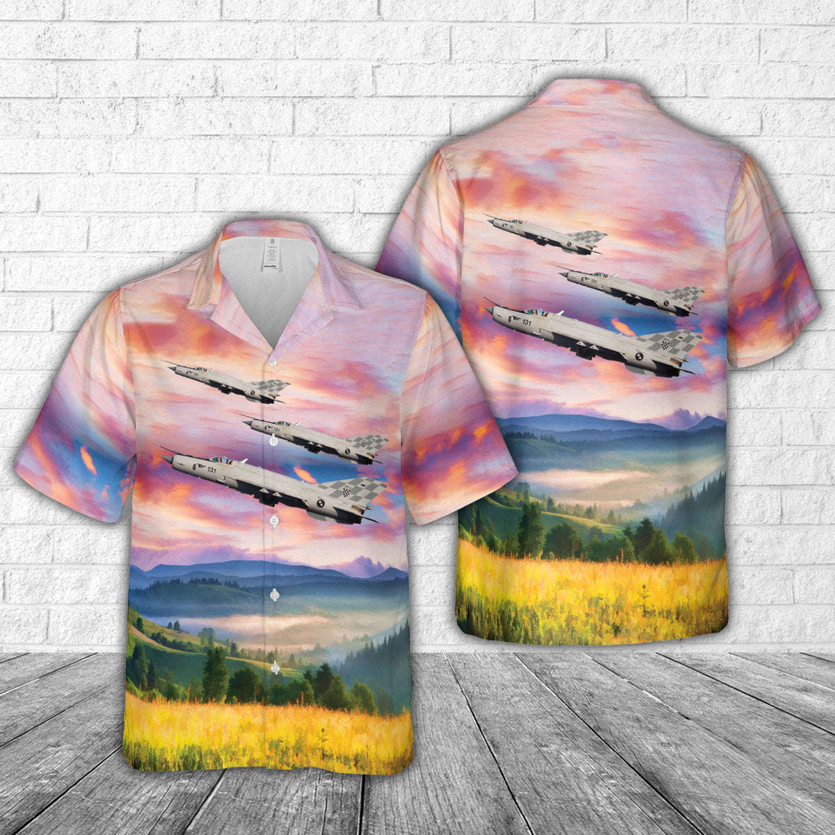 Croatian Air Force Mikoyan-Gurevich MiG-21bis Hawaiian Shirt Gift for Men Dad Father Gift for Men Dad Father